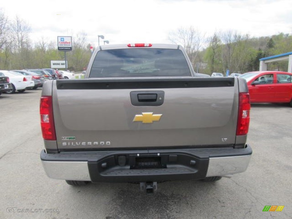 2012 Silverado 1500 LT Crew Cab 4x4 - Mocha Steel Metallic / Light Titanium/Dark Titanium photo #3