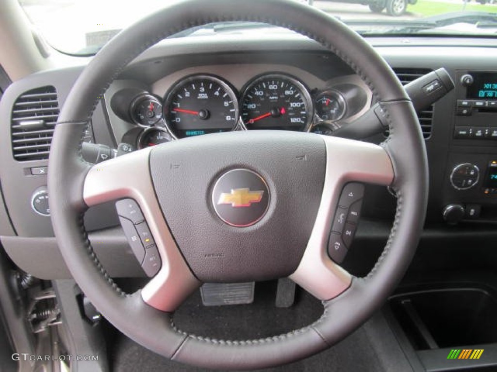 2012 Silverado 1500 LT Crew Cab 4x4 - Mocha Steel Metallic / Light Titanium/Dark Titanium photo #10