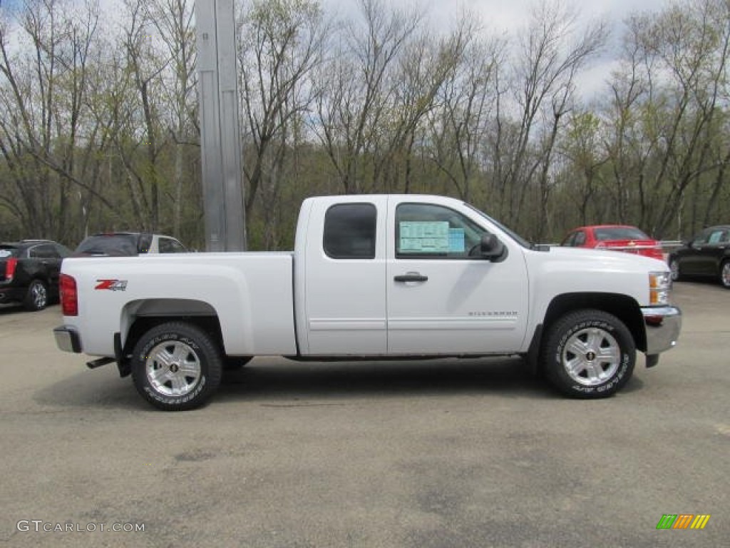 2012 Silverado 1500 LT Extended Cab 4x4 - Summit White / Light Titanium/Dark Titanium photo #4