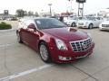 2012 Crystal Red Tintcoat Cadillac CTS Coupe  photo #2