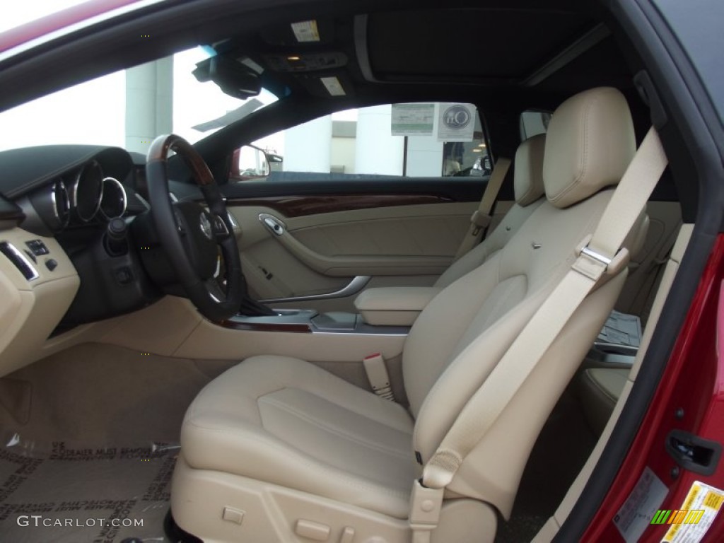 2012 CTS Coupe - Crystal Red Tintcoat / Cashmere/Cocoa photo #12
