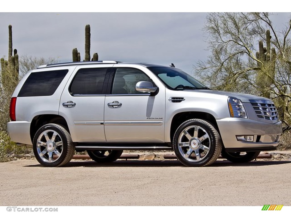 Silver Lining Metallic 2011 Cadillac Escalade Luxury AWD Exterior Photo #63621637
