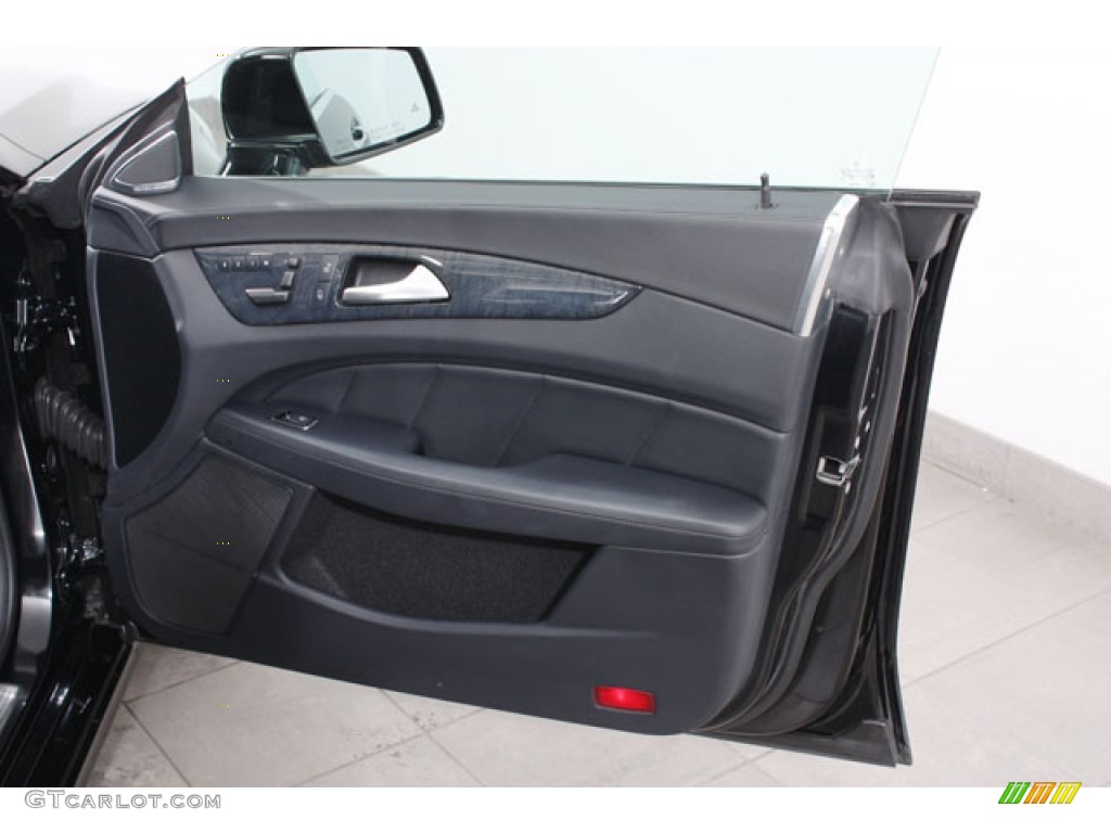 2012 Mercedes-Benz CLS 550 4Matic Coupe Black Door Panel Photo #63621792