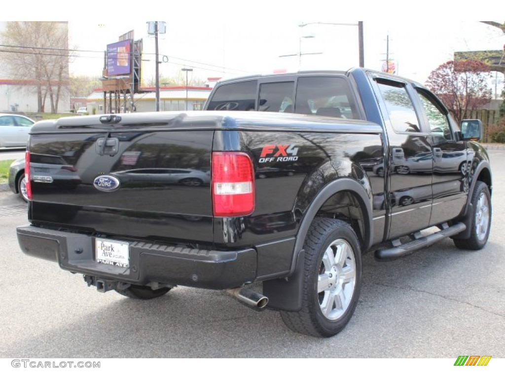 2006 F150 FX4 SuperCrew 4x4 - Black / Black photo #3