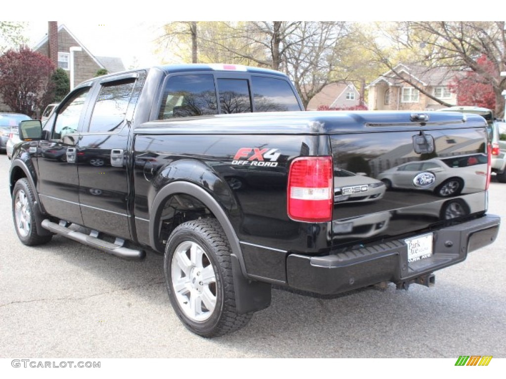 2006 F150 FX4 SuperCrew 4x4 - Black / Black photo #5