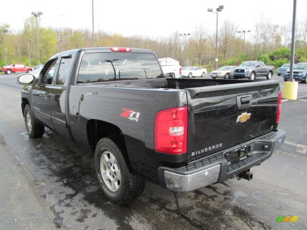 2007 Silverado 1500 LT Z71 Extended Cab 4x4 - Black / Tan photo #6