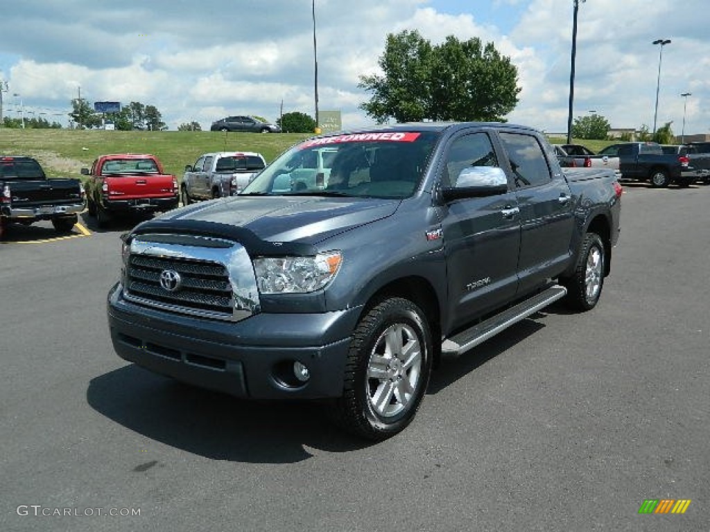 2007 Tundra Limited CrewMax 4x4 - Slate Metallic / Graphite Gray photo #7