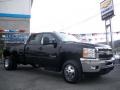 2012 Black Chevrolet Silverado 3500HD LT Crew Cab 4x4 Dually  photo #3