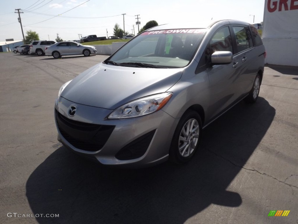 2012 MAZDA5 Sport - Liquid Silver Metallic / Black photo #3