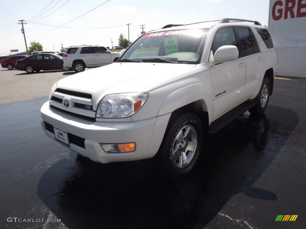 2005 4Runner Limited 4x4 - Natural White / Taupe photo #3