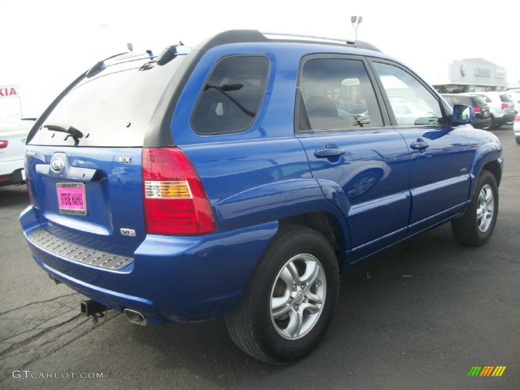 2006 Sportage EX V6 4x4 - Smart Blue / Black photo #2