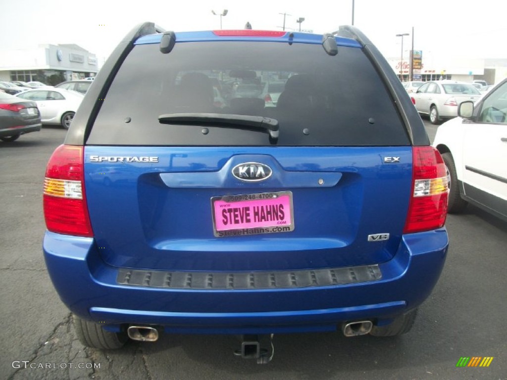 2006 Sportage EX V6 4x4 - Smart Blue / Black photo #3
