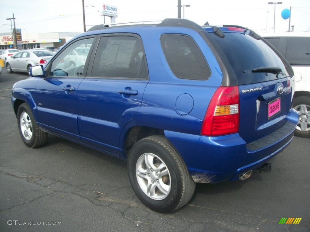 2006 Sportage EX V6 4x4 - Smart Blue / Black photo #4