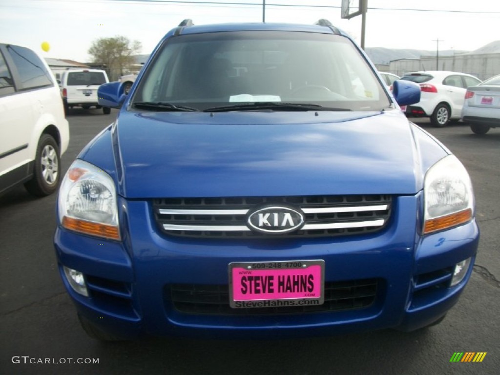 2006 Sportage EX V6 4x4 - Smart Blue / Black photo #6
