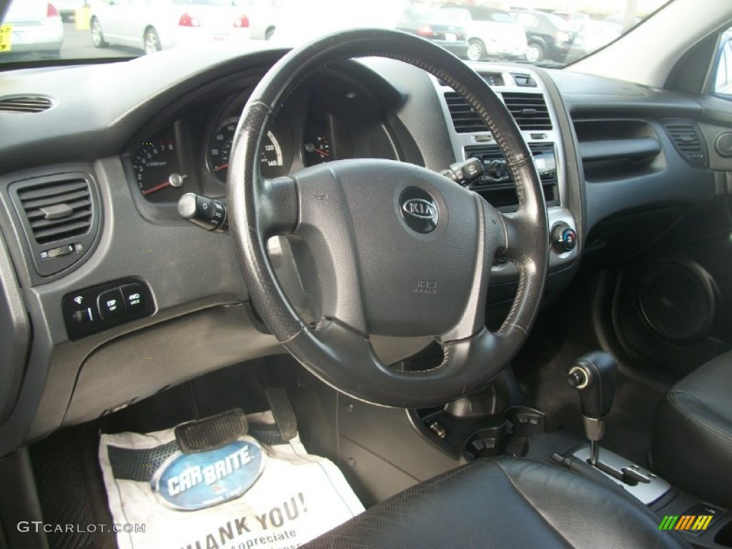 2006 Sportage EX V6 4x4 - Smart Blue / Black photo #7