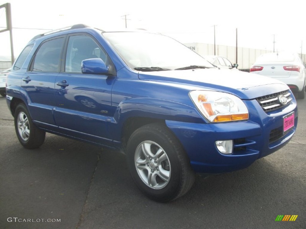 2006 Sportage EX V6 4x4 - Smart Blue / Black photo #32
