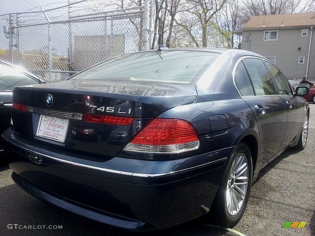 2003 7 Series 745Li Sedan - Orient Blue Metallic / Dark Beige/Beige III photo #5