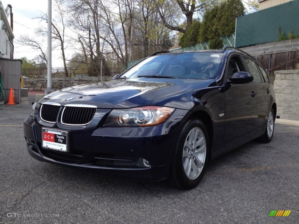 2006 3 Series 325xi Wagon - Monaco Blue Metallic / Grey photo #4