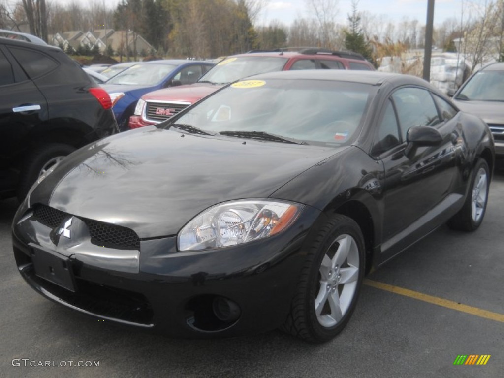 2007 Eclipse GS Coupe - Kalapana Black / Dark Charcoal photo #1