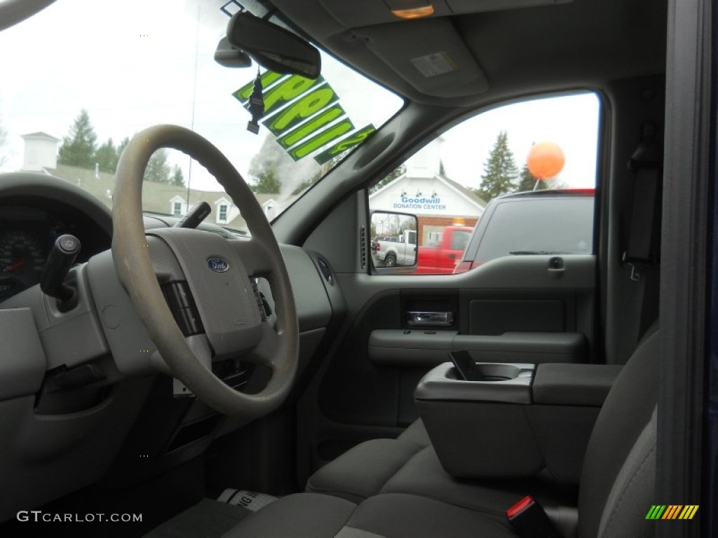 2005 F150 XLT SuperCrew 4x4 - True Blue Metallic / Medium Flint/Dark Flint Grey photo #7