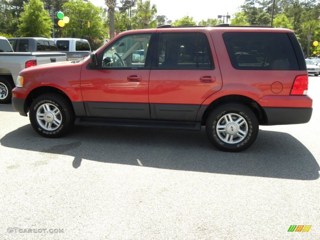 2003 Expedition XLT - Laser Red Tinted Metallic / Medium Parchment photo #2