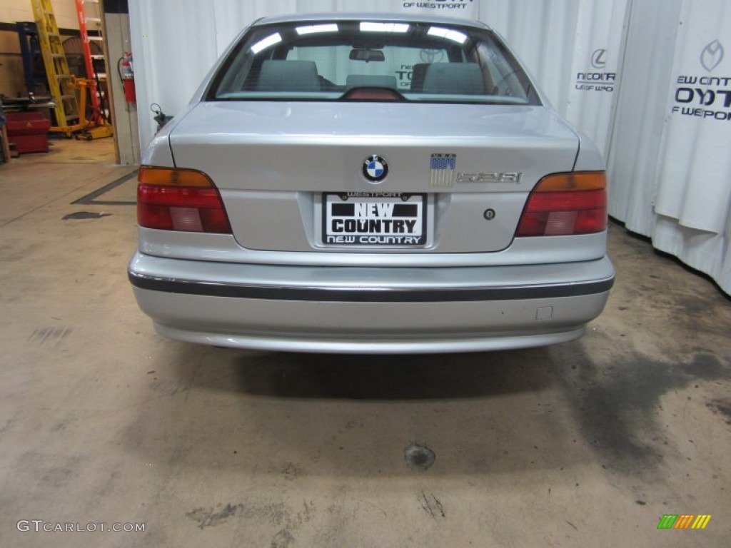 1997 5 Series 528i Sedan - Arctic Silver Metallic / Gray photo #5