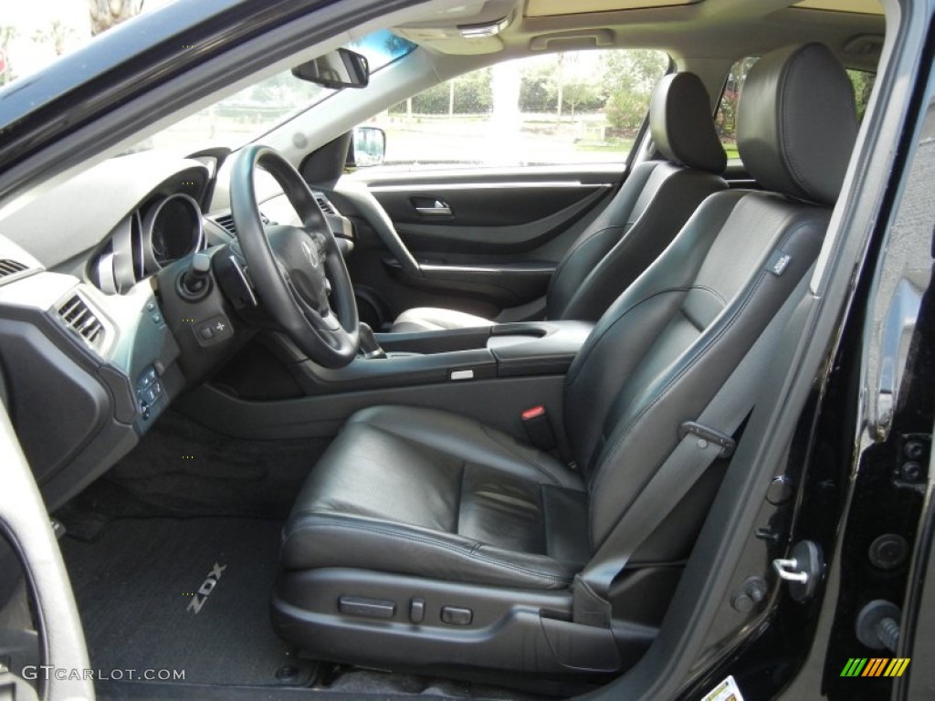 Ebony Interior 2010 Acura ZDX AWD Technology Photo #63638029
