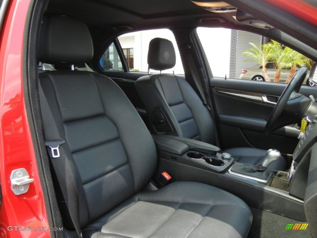 Black Interior 2009 Mercedes-Benz C 350 Sport Photo #63639072