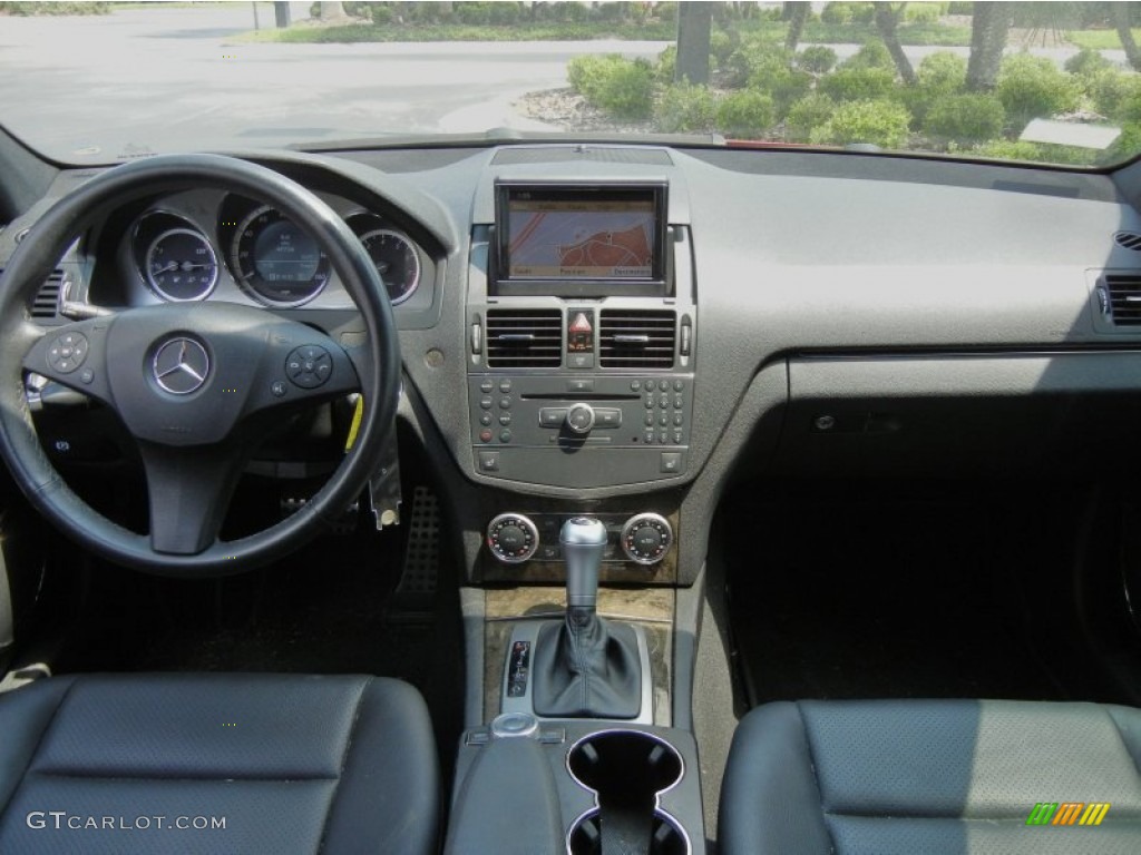 2009 Mercedes-Benz C 350 Sport Black Dashboard Photo #63639088