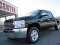 2012 Black Chevrolet Silverado 1500 LT Crew Cab 4x4  photo #3