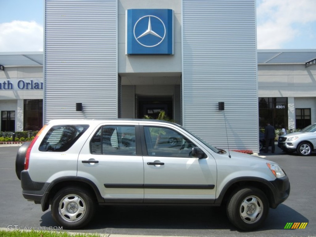 2002 CR-V LX - Satin Silver Metallic / Black photo #5