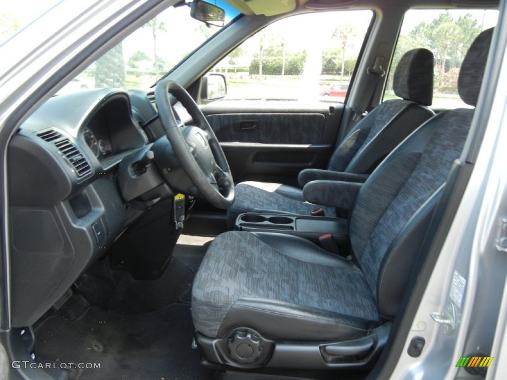2002 CR-V LX - Satin Silver Metallic / Black photo #11