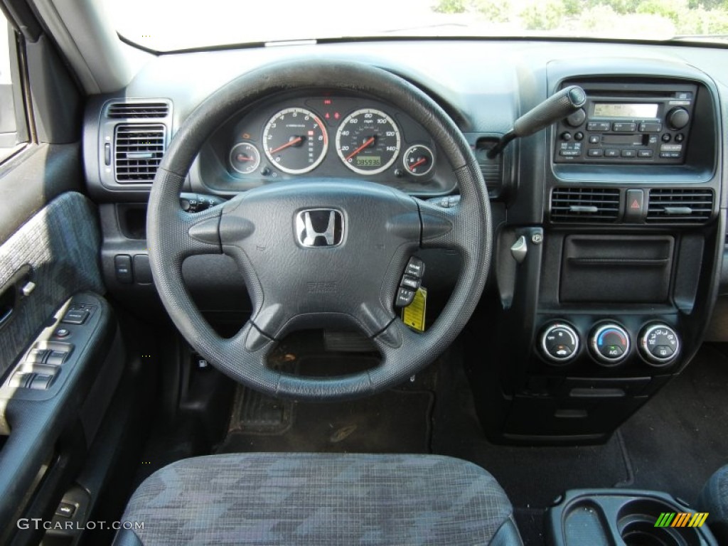 2002 CR-V LX - Satin Silver Metallic / Black photo #19