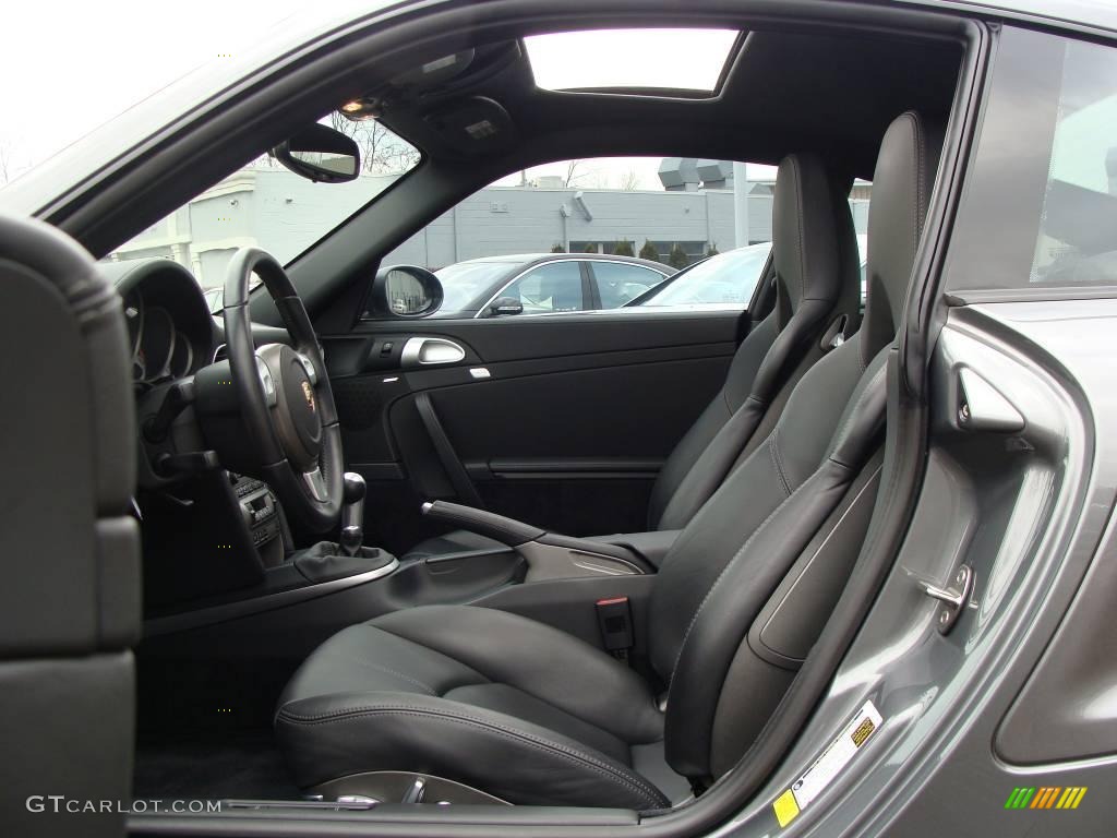 2007 911 Turbo Coupe - Meteor Grey Metallic / Black photo #12