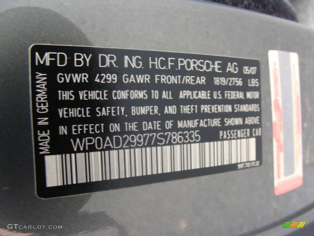 2007 911 Turbo Coupe - Meteor Grey Metallic / Black photo #23