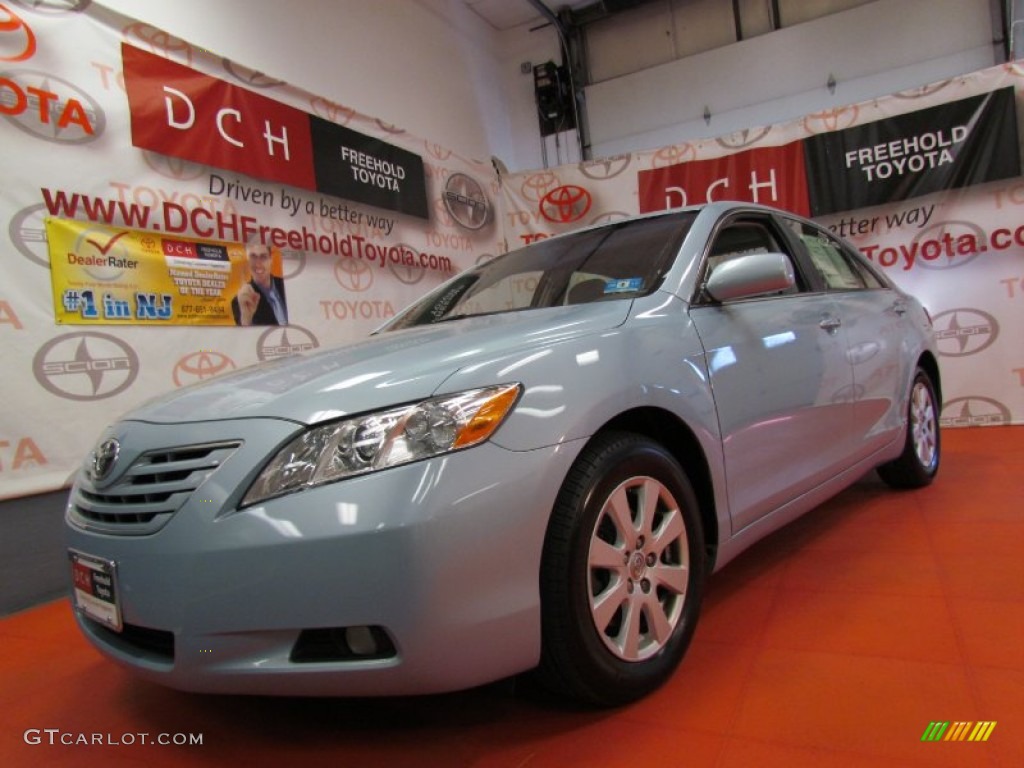 2007 Camry XLE V6 - Sky Blue Pearl / Ash photo #1