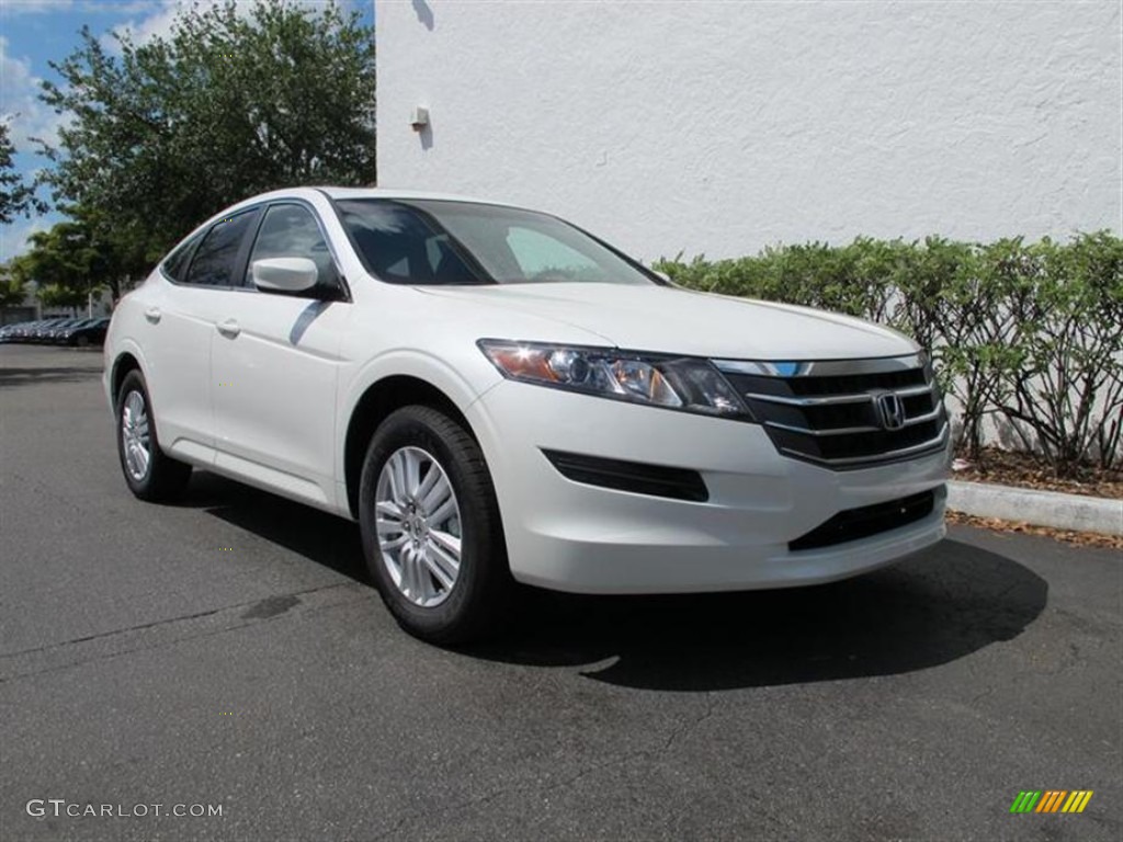 2012 Accord Crosstour EX-L - White Diamond Pearl / Black photo #1