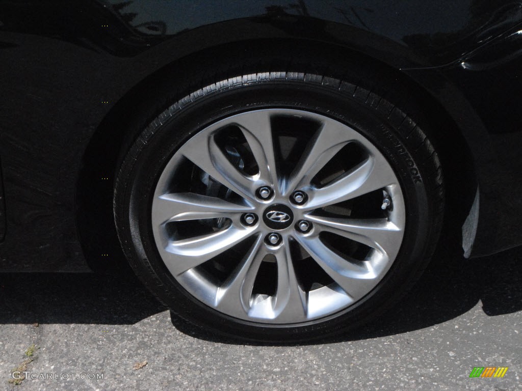 2011 Sonata SE 2.0T - Midnight Black / Black photo #3