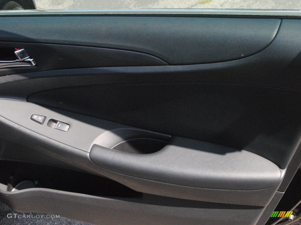 2011 Sonata SE 2.0T - Midnight Black / Black photo #7