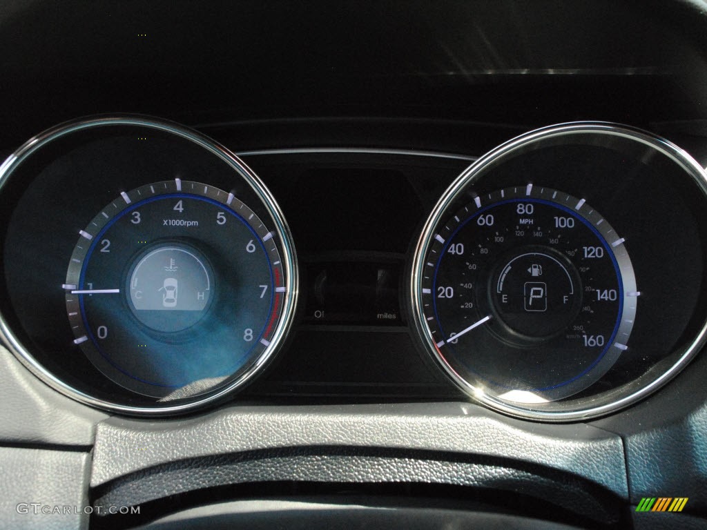 2011 Sonata SE 2.0T - Midnight Black / Black photo #21