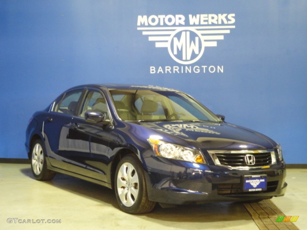 2008 Accord EX-L Sedan - Royal Blue Pearl / Gray photo #1