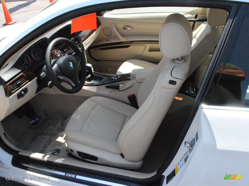 2010 3 Series 328i Coupe - Alpine White / Beige photo #15