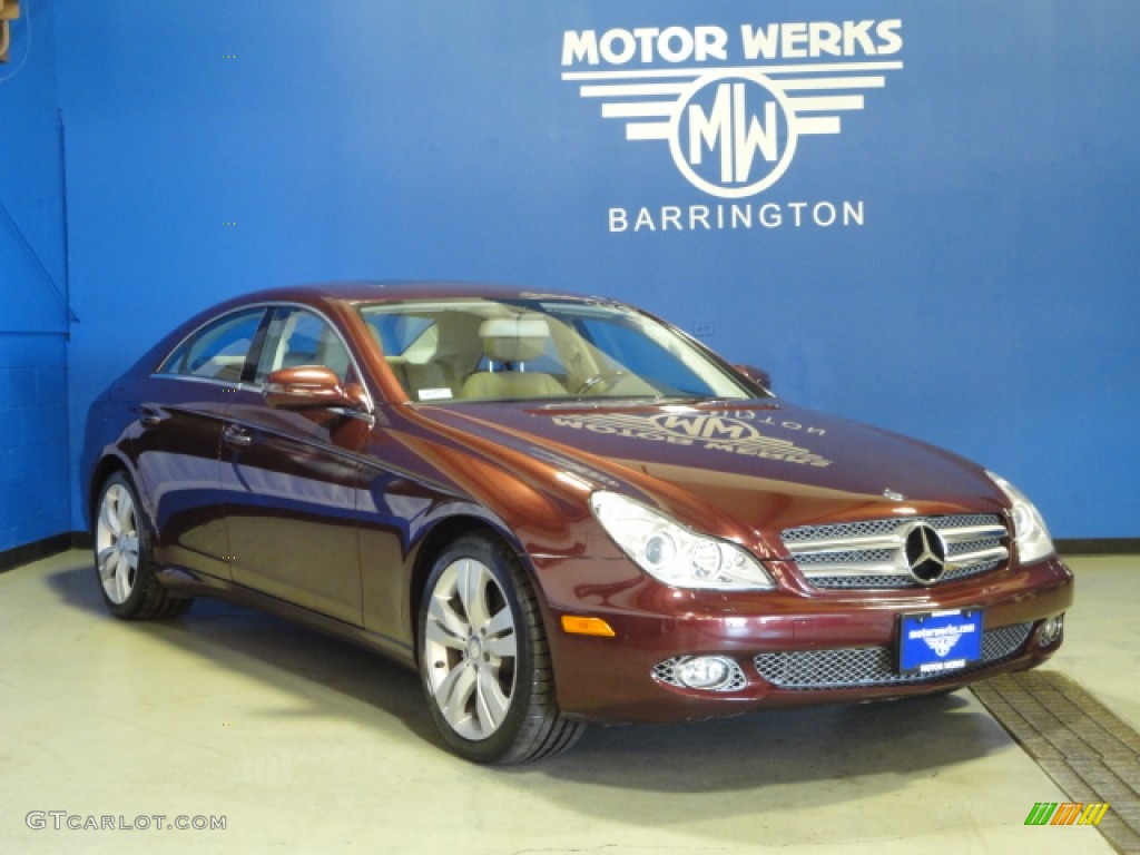 2009 CLS 550 - Barolo Red Metallic / Cashmere photo #1