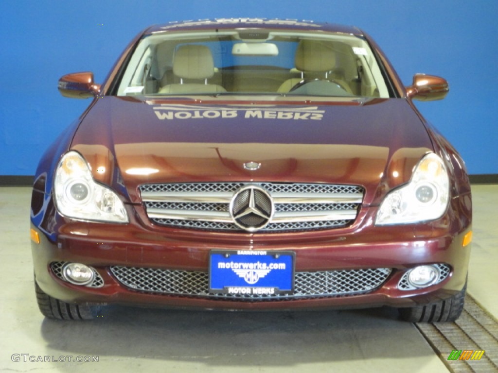 2009 CLS 550 - Barolo Red Metallic / Cashmere photo #2