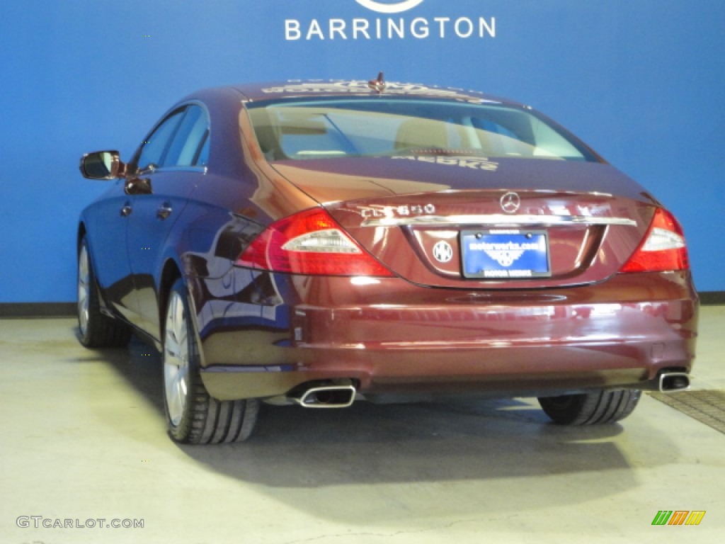 2009 CLS 550 - Barolo Red Metallic / Cashmere photo #6