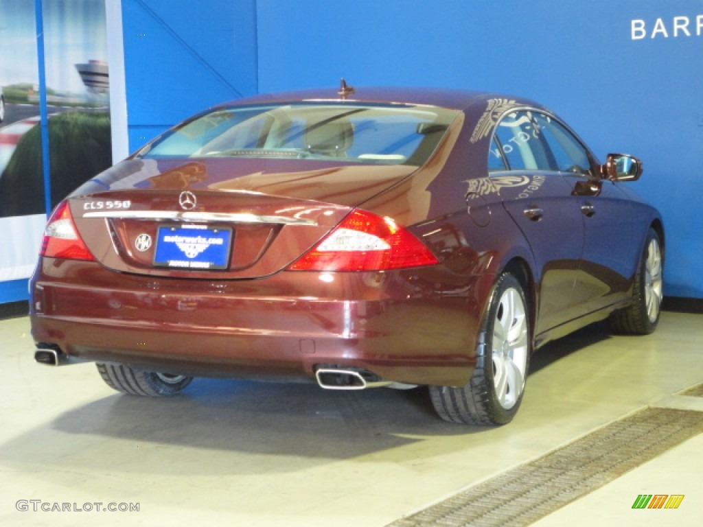 2009 CLS 550 - Barolo Red Metallic / Cashmere photo #8