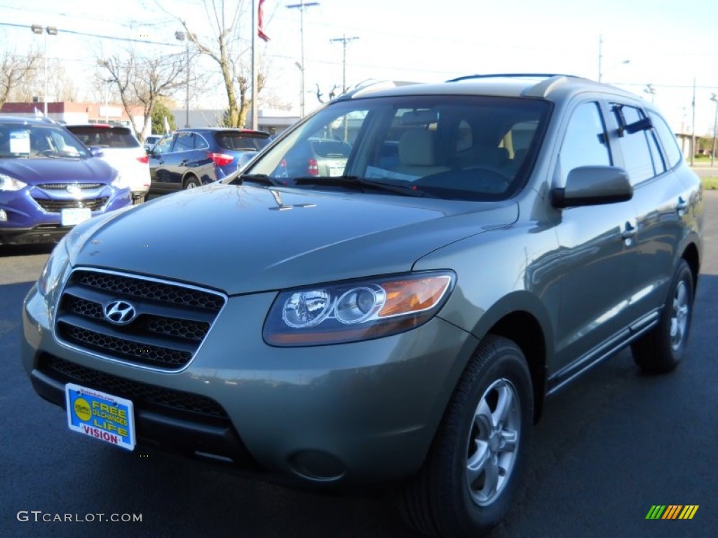 2007 Santa Fe GLS - Platinum Sage / Beige photo #1