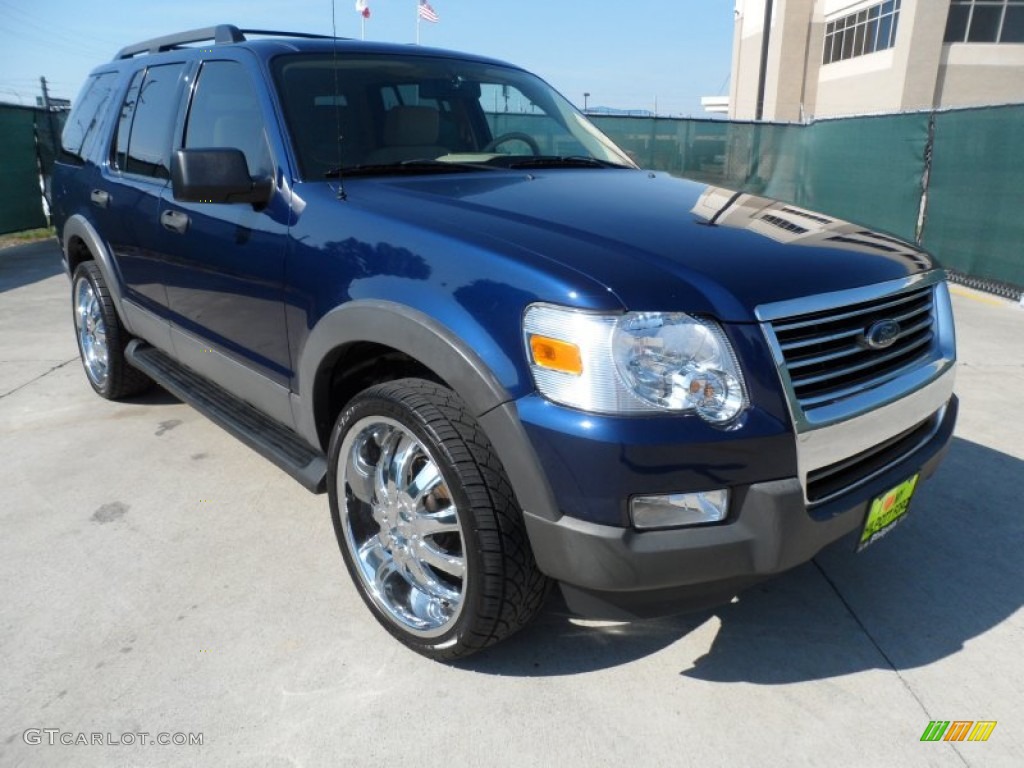 Dark Blue Pearl Metallic Ford Explorer