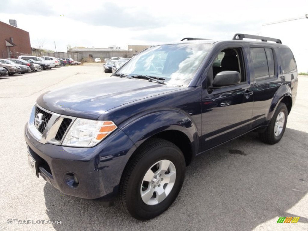 2008 Pathfinder S 4x4 - Majestic Blue / Graphite photo #2