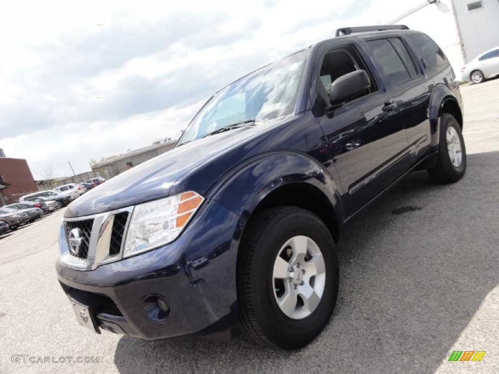2008 Pathfinder S 4x4 - Majestic Blue / Graphite photo #3